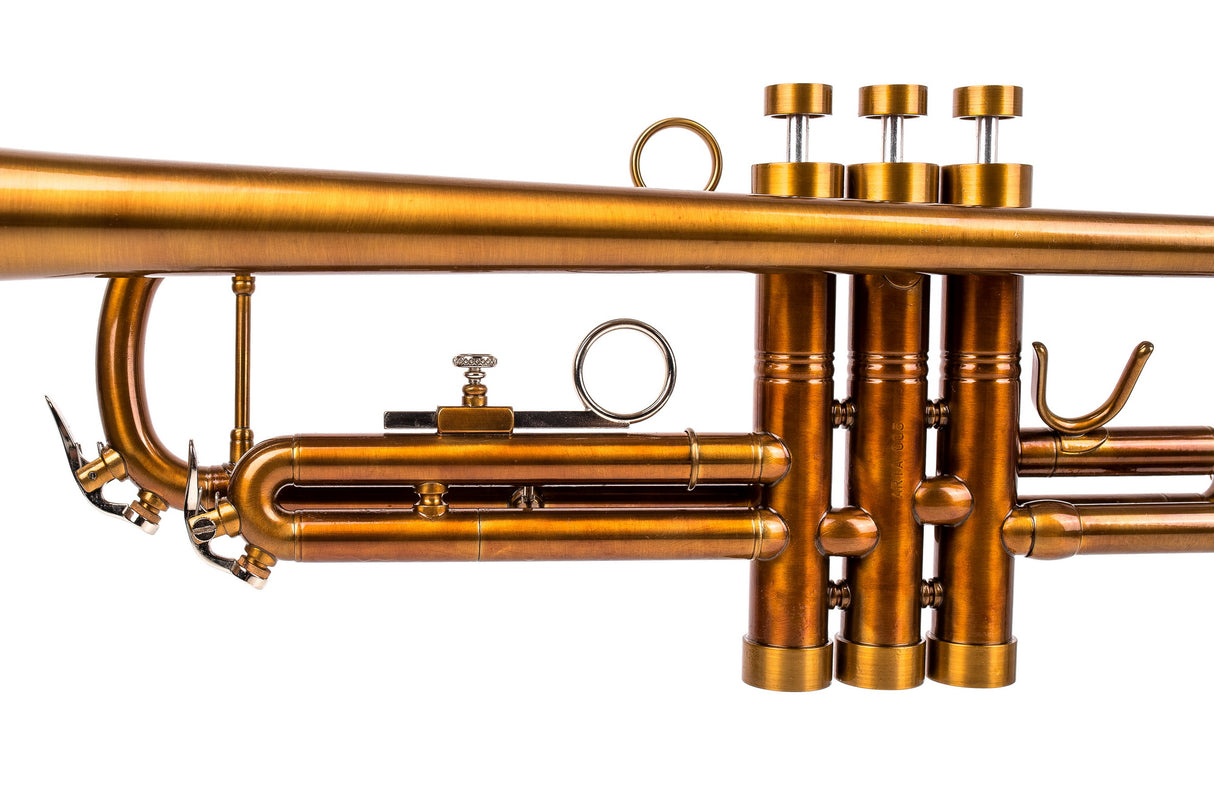 KGUmusic Aria Student Trumpet | Dark Cognac Patina