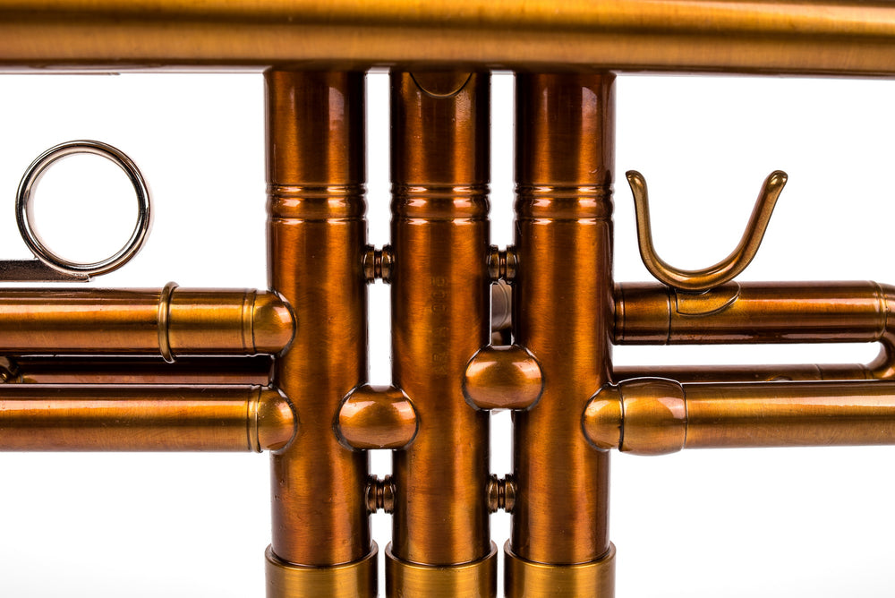 KGUmusic Aria Student Trumpet | Dark Cognac Patina