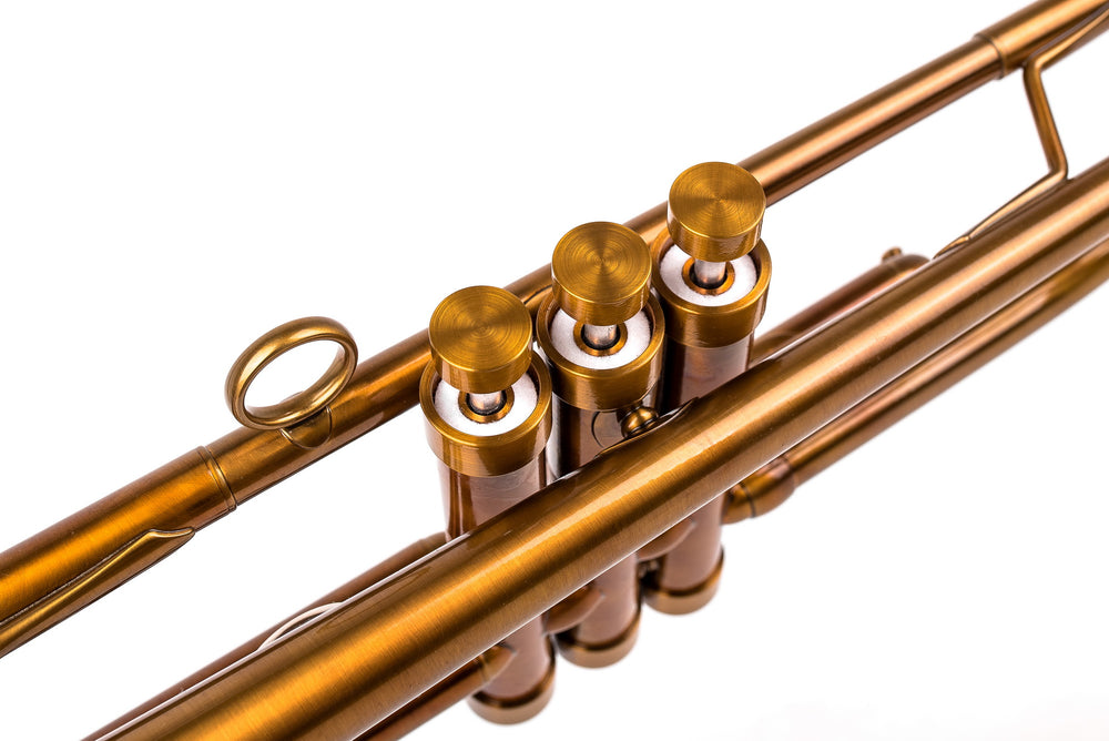 KGUmusic Aria Student Trumpet | Dark Cognac Patina
