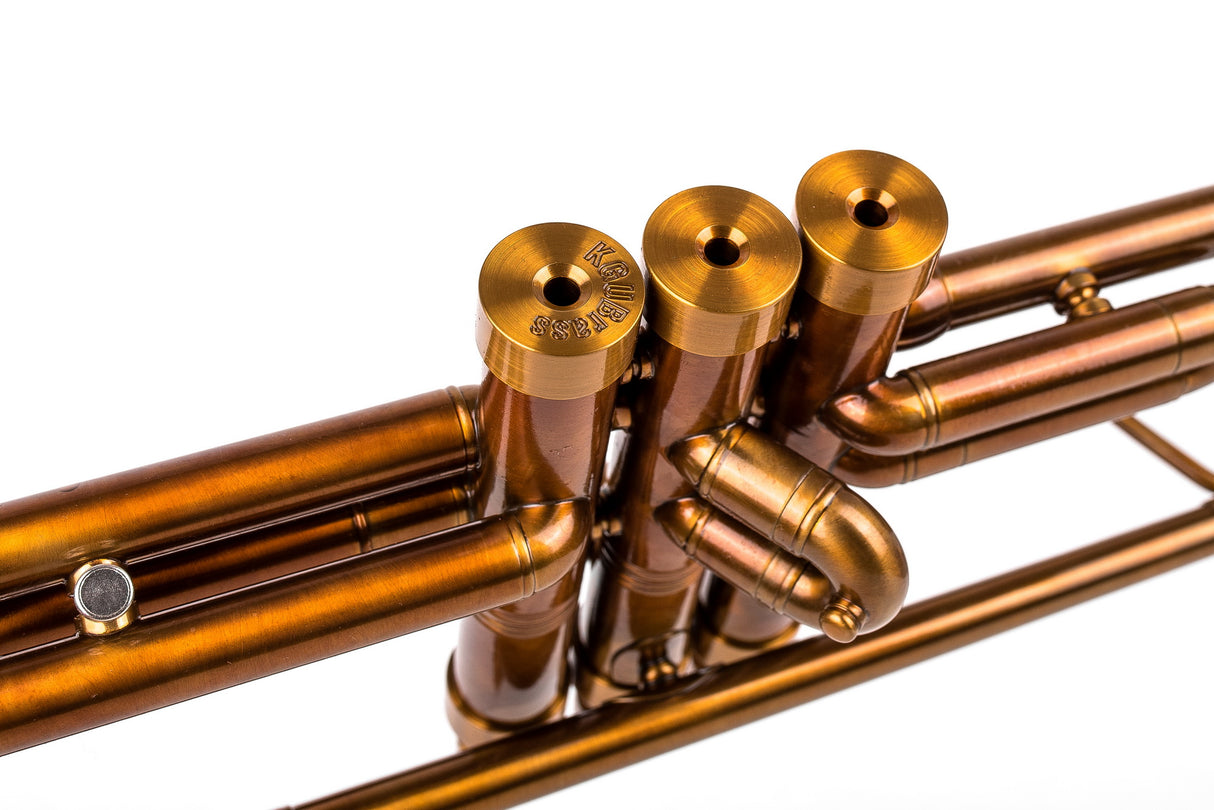 KGUmusic Aria Student Trumpet | Dark Cognac Patina