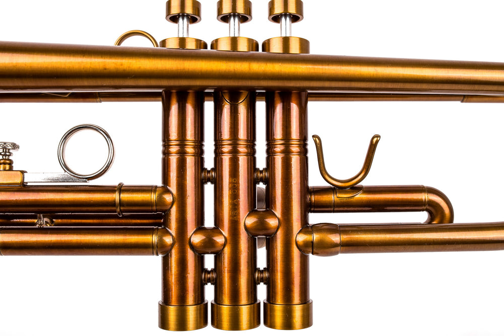 KGUmusic Aria Student Trumpet | Dark Cognac Patina