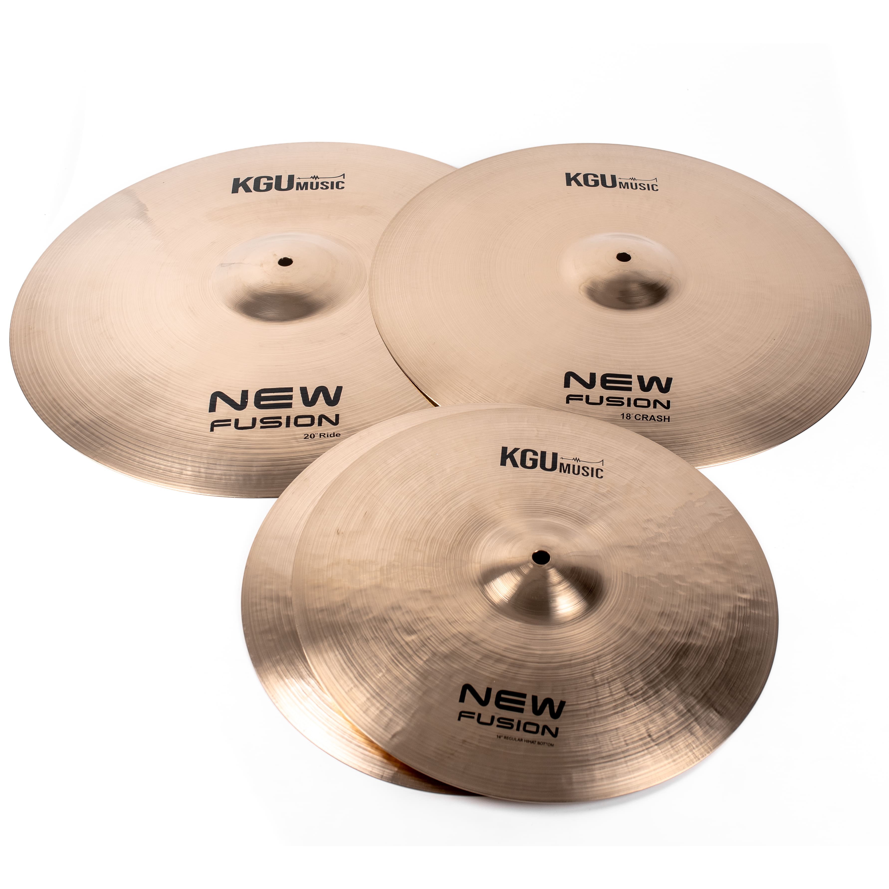 KGUmusic Fusion Series Cymbals 3-Piece Set (3D1)