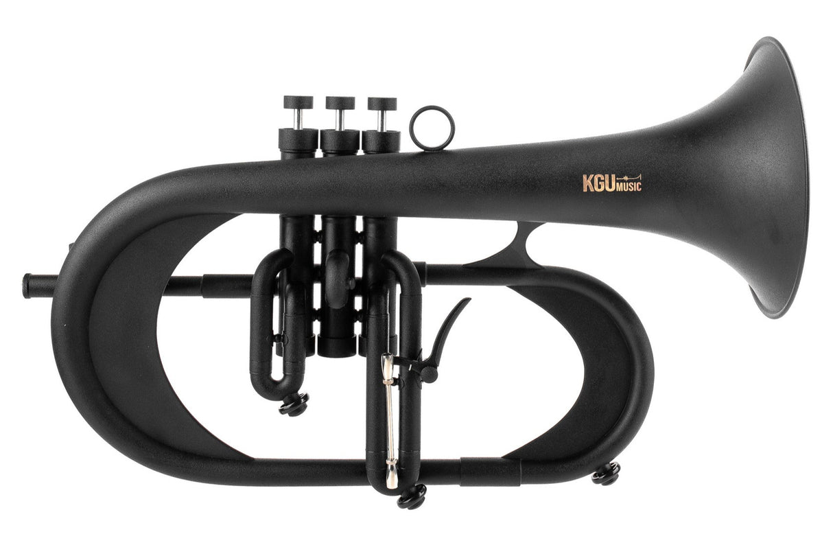 KGUmusic Handcrafted Flugelhorn (BLACK)