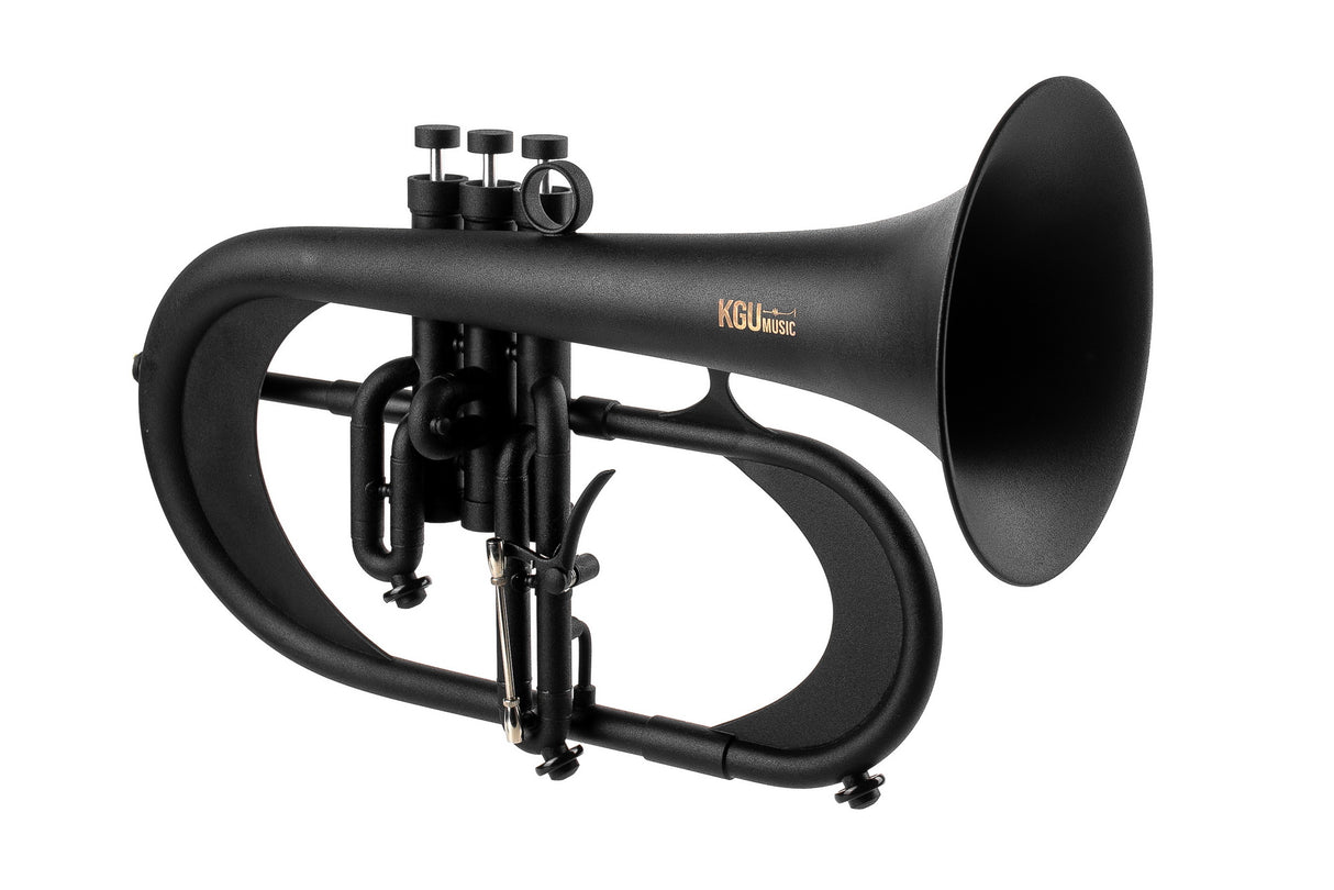 KGUmusic Handcrafted Flugelhorn (BLACK)