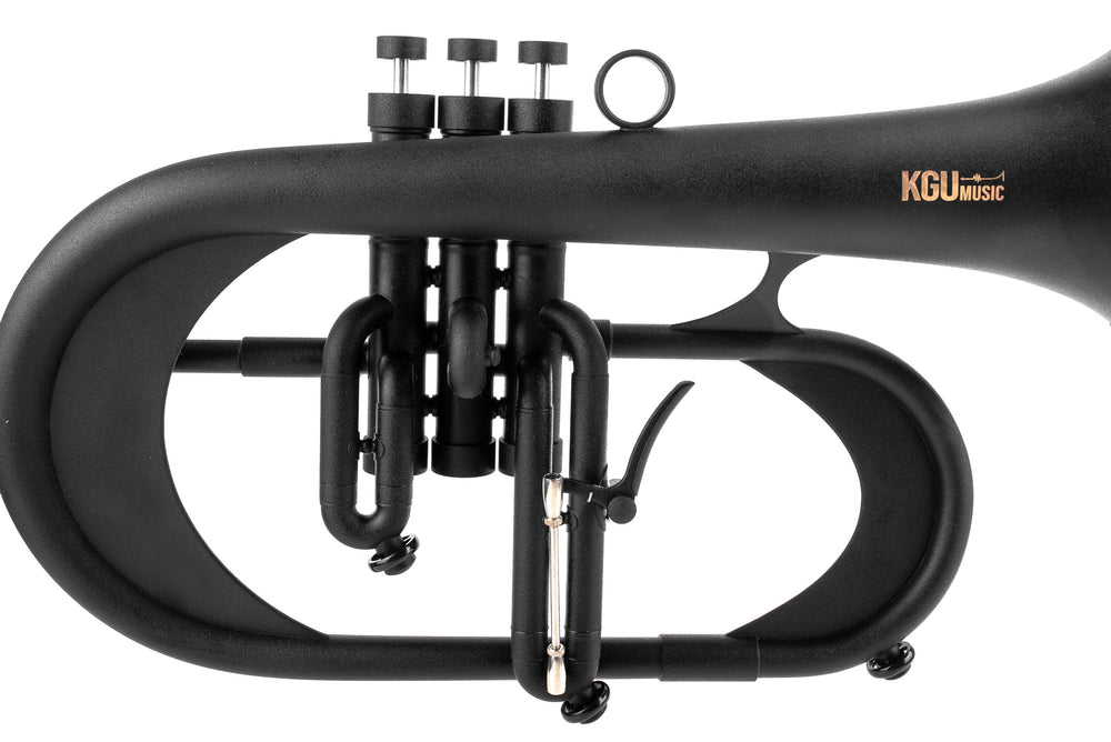 KGUmusic Handcrafted Flugelhorn (BLACK)