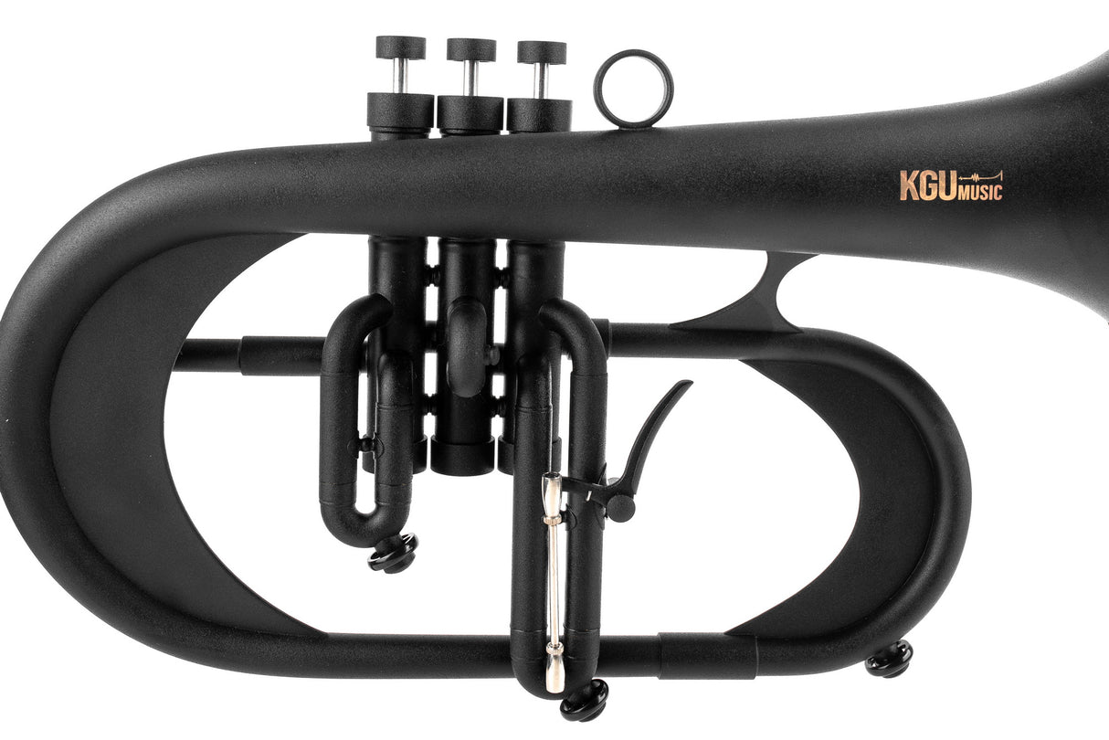 KGUmusic Handcrafted Flugelhorn (BLACK)