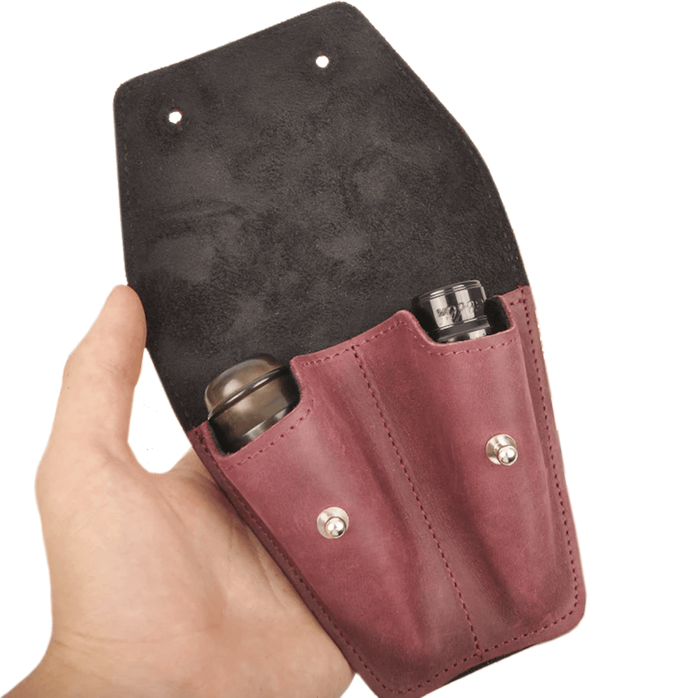 Pouch for 1-3 saxophone mouthpieces | Genuine leather