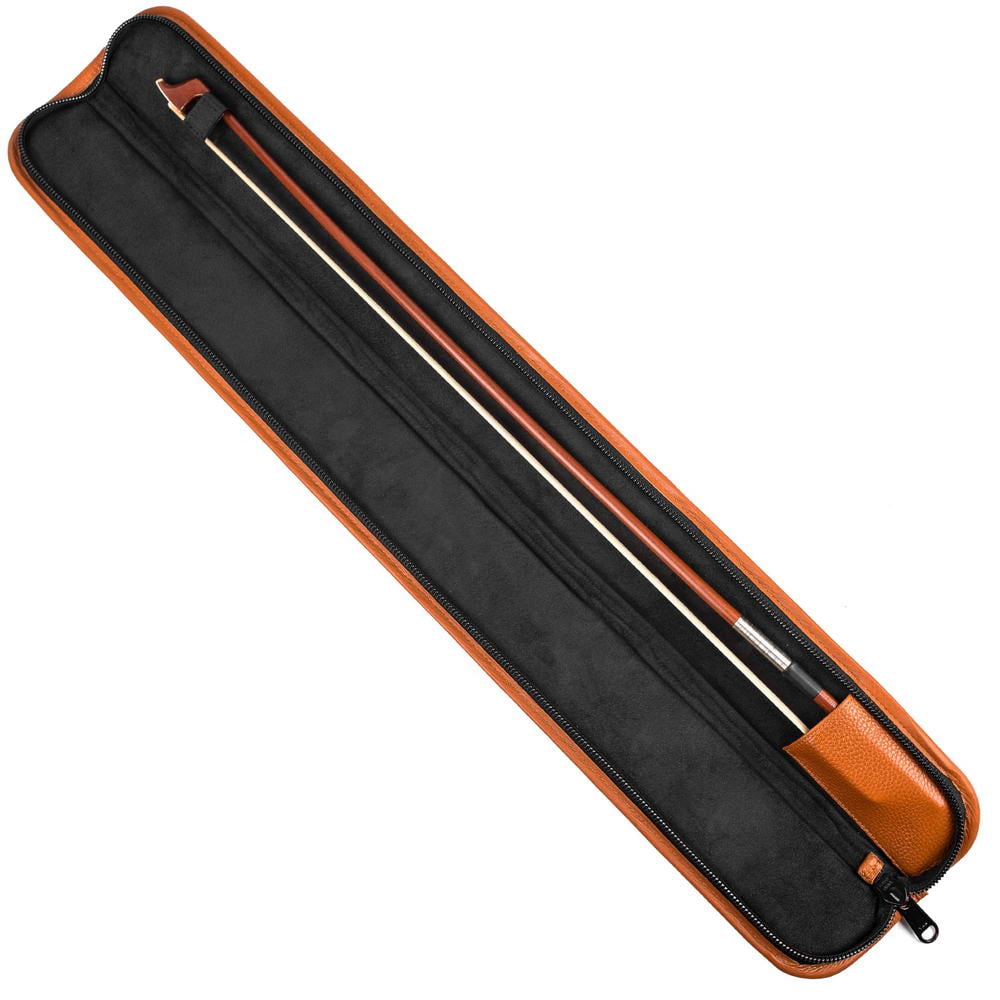 Handcrafted Single Bow Case for Violin, Viola, & Cello | Flotar Leather