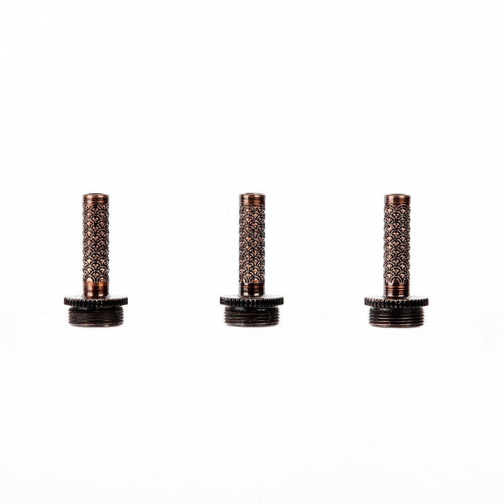 Solid Brass Trumpet Valve Stem with Engraving by KGUmusic set of 3 parts