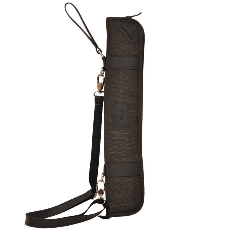 Handmade drumstick bag, a combo of leather and canvas