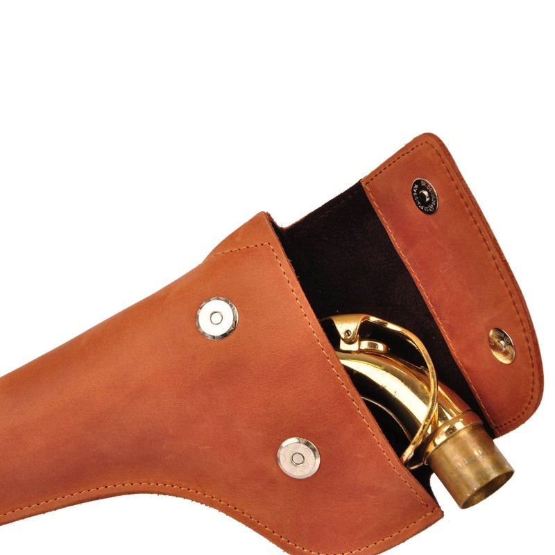 Alto/Tenor Saxophone Neck Pouch leather Crazy Horse
