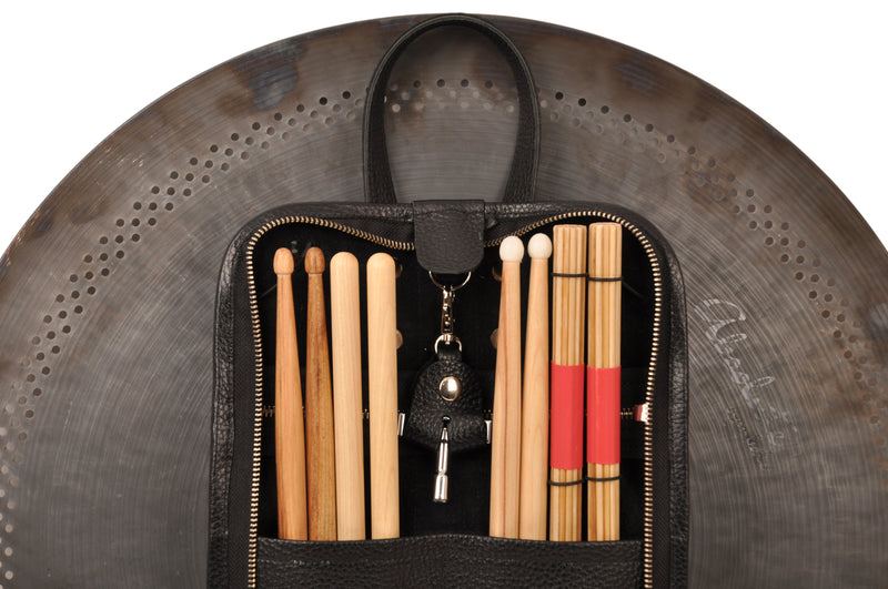 Drumsticks Flotar leather Bag with drum key holder MG Leather Work