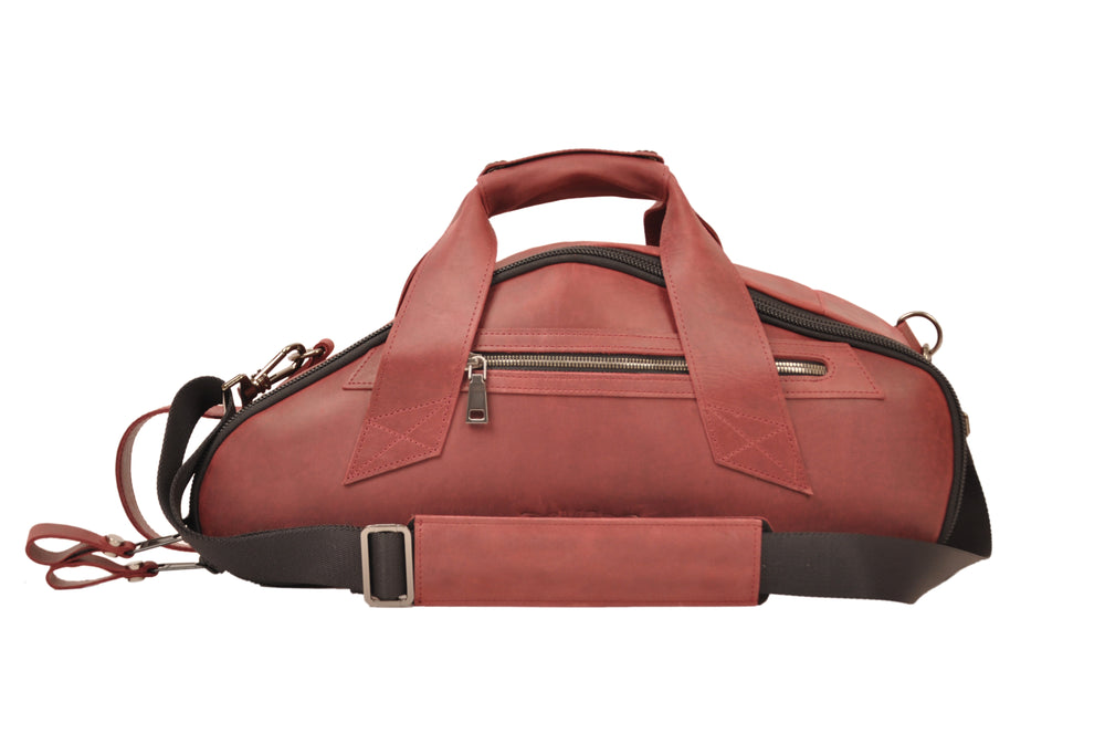 Gig Bag for Curved Soprano saxophone | Genuine leather "Crazy Horse"