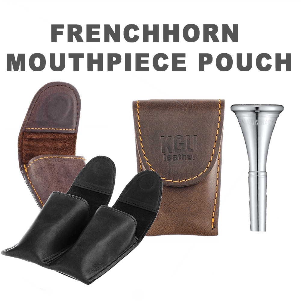 Leather Pouch for French Horn Mouthpieces | 3 models | KGUmusic