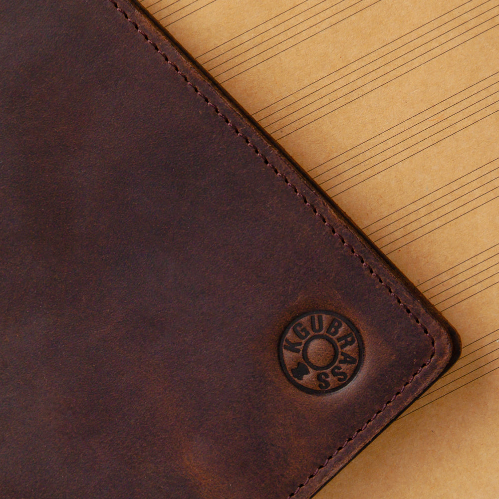 Music NoteBook with Leather Cover | KGUmusic