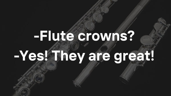 Elevate Your Music with Silver Flute Crowns adorned with Natural Gemstones