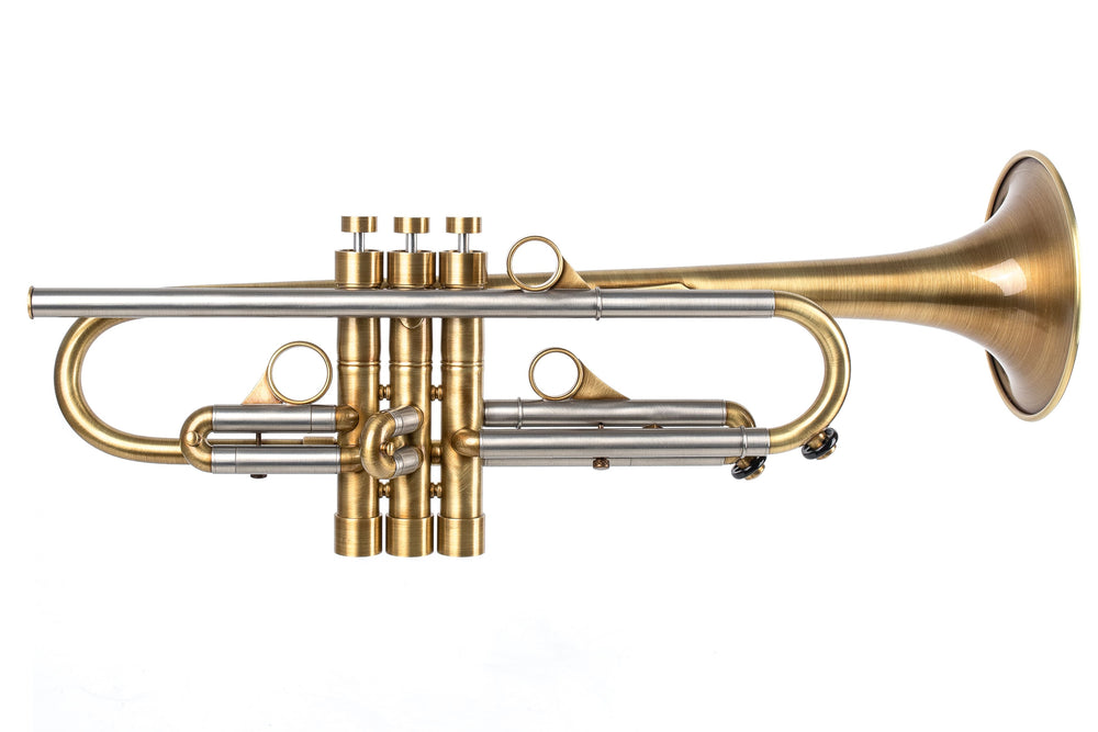 KGUmusic 135mm Taylor Bell RS Trumpet – Satin Brass Finish