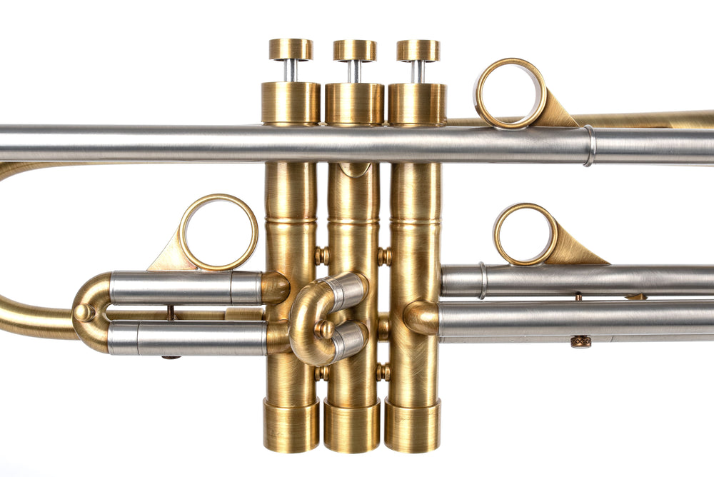 KGUmusic 135mm Taylor Bell RS Trumpet – Satin Brass Finish