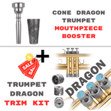 KGUmusic Dragon Heavy Trim Kit + Cone Dragon Trumpet Mouthpiece Booster
