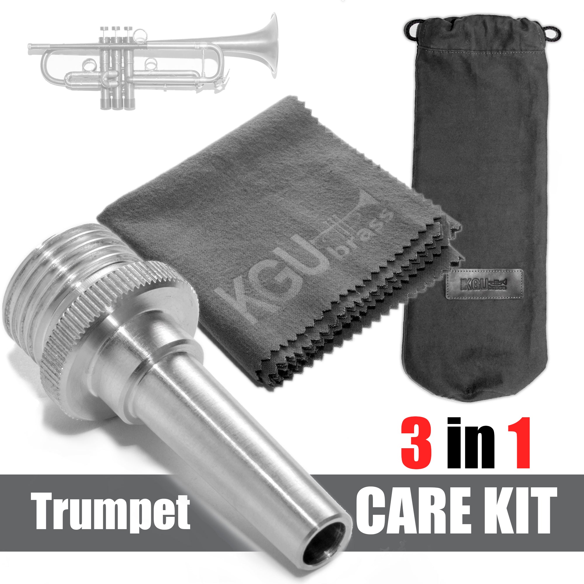 TRUMPET & FLUGELHORN DOUBLE/TRIPLE GIG BAG + Cleaning and Care kit