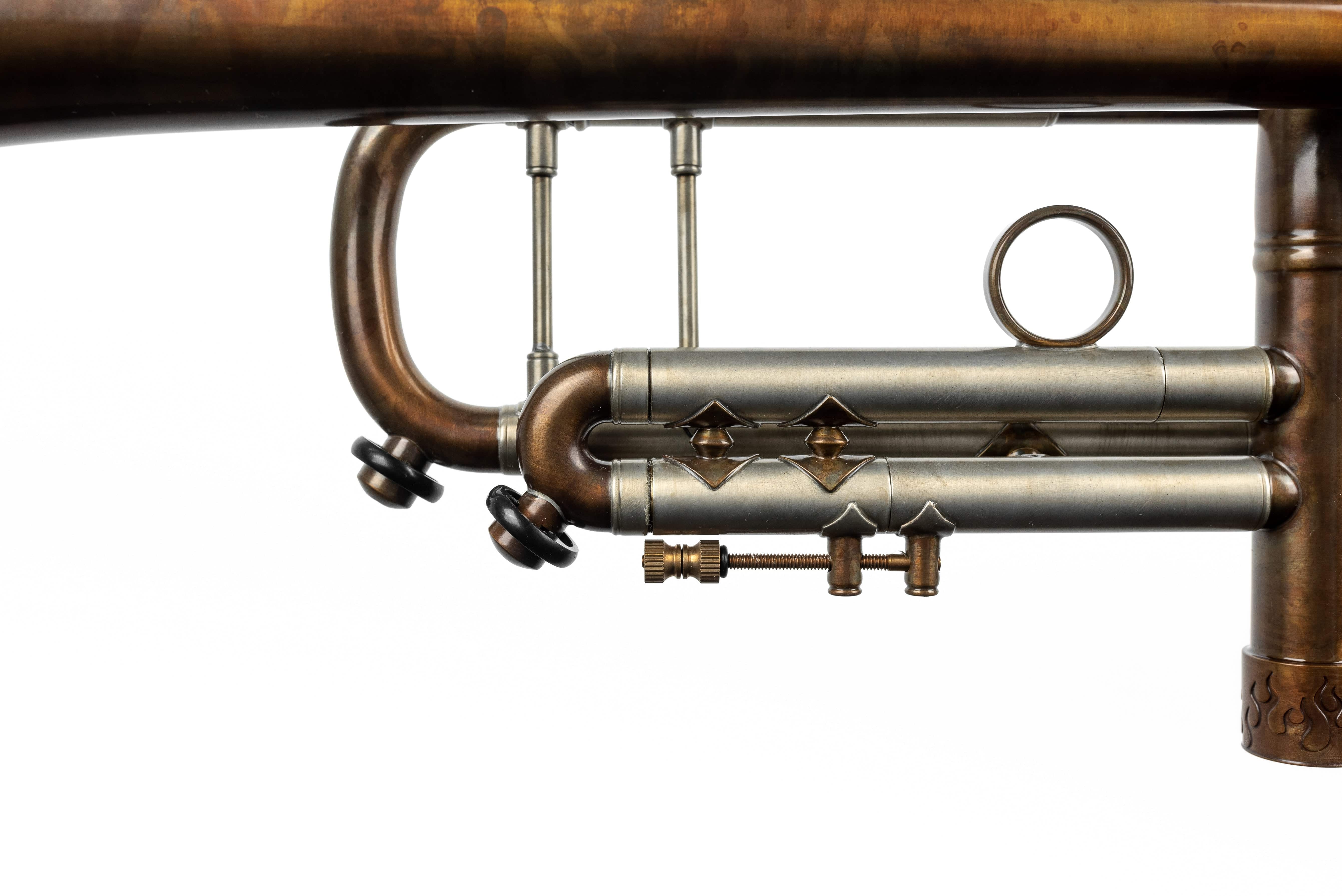 Bach Stradivarius Trumpet 180-37 "Cognac Flame" by KGUmusic