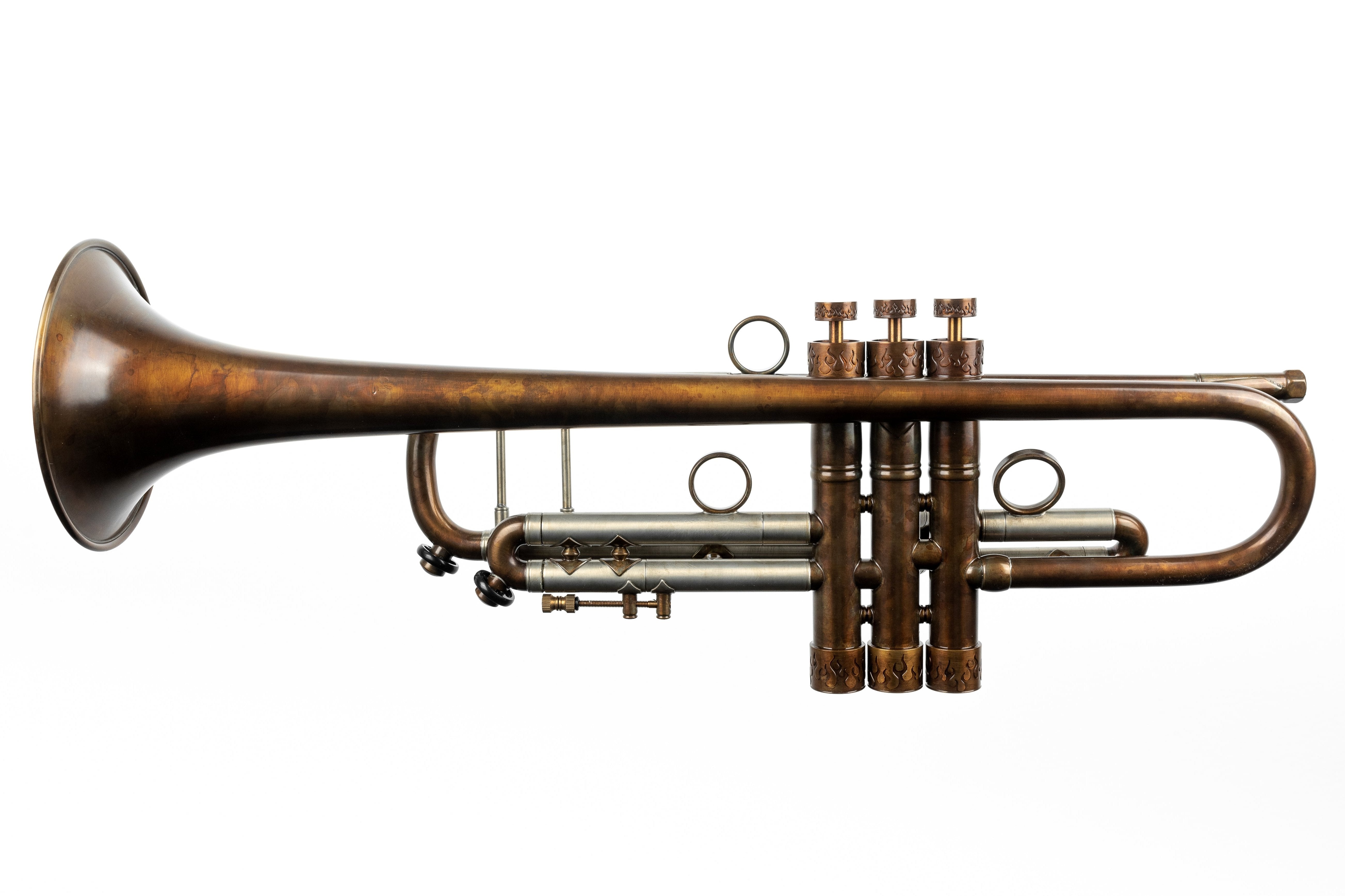 Bach Stradivarius Trumpet 180-37 "Cognac Flame" by KGUmusic