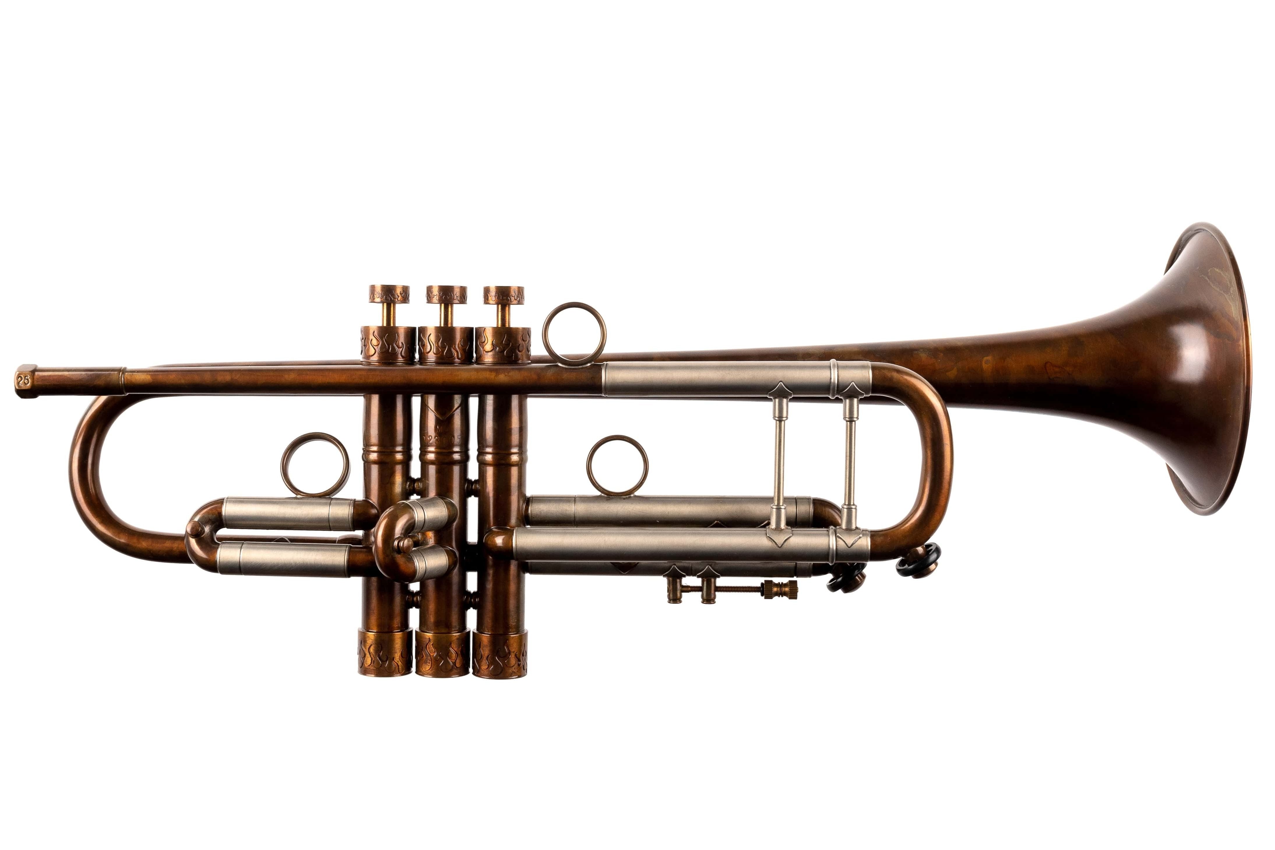 Bach Stradivarius Trumpet 180-37 "Cognac Flame" by KGUmusic