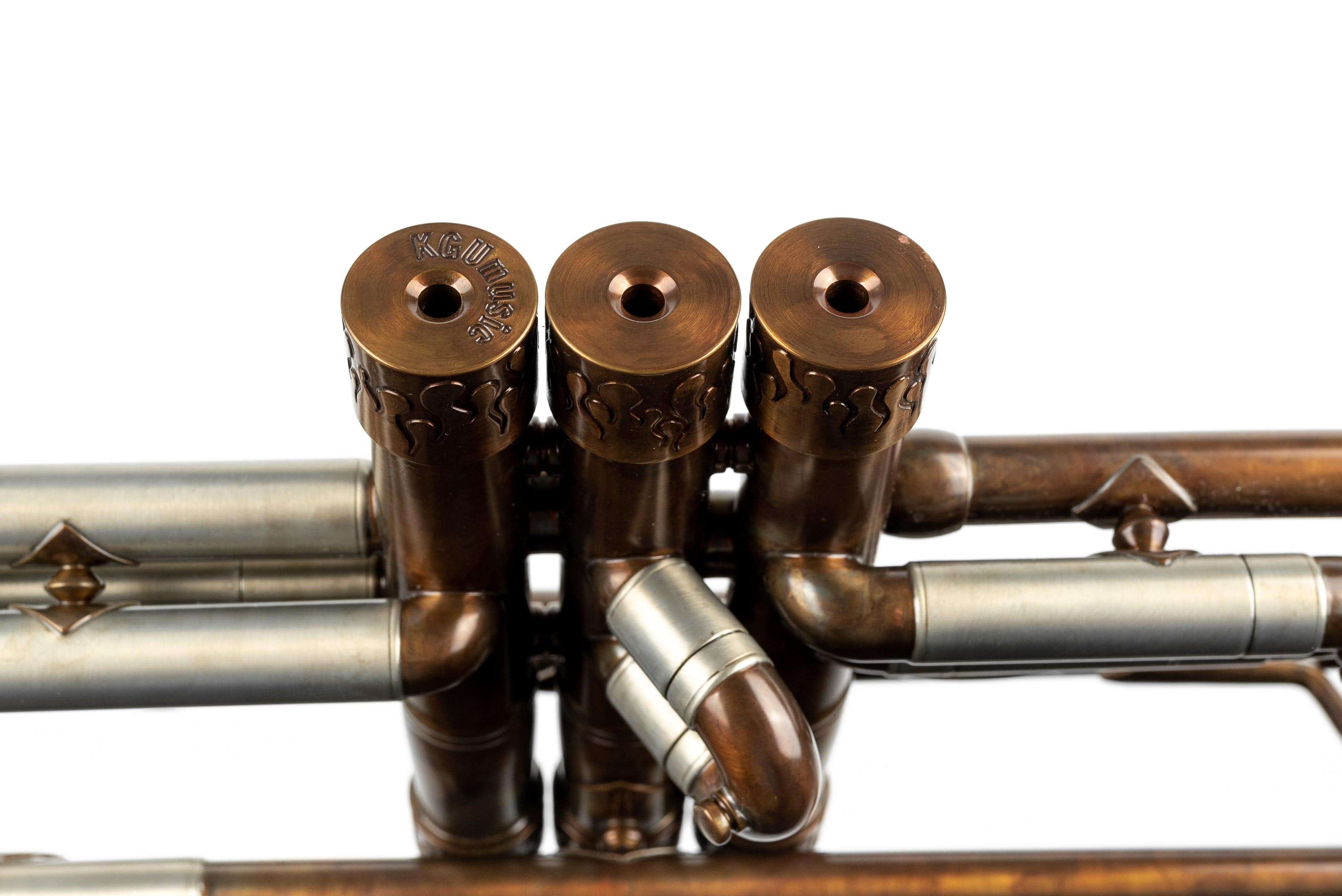 Bach Stradivarius Trumpet 180-37 "Cognac Flame" by KGUmusic