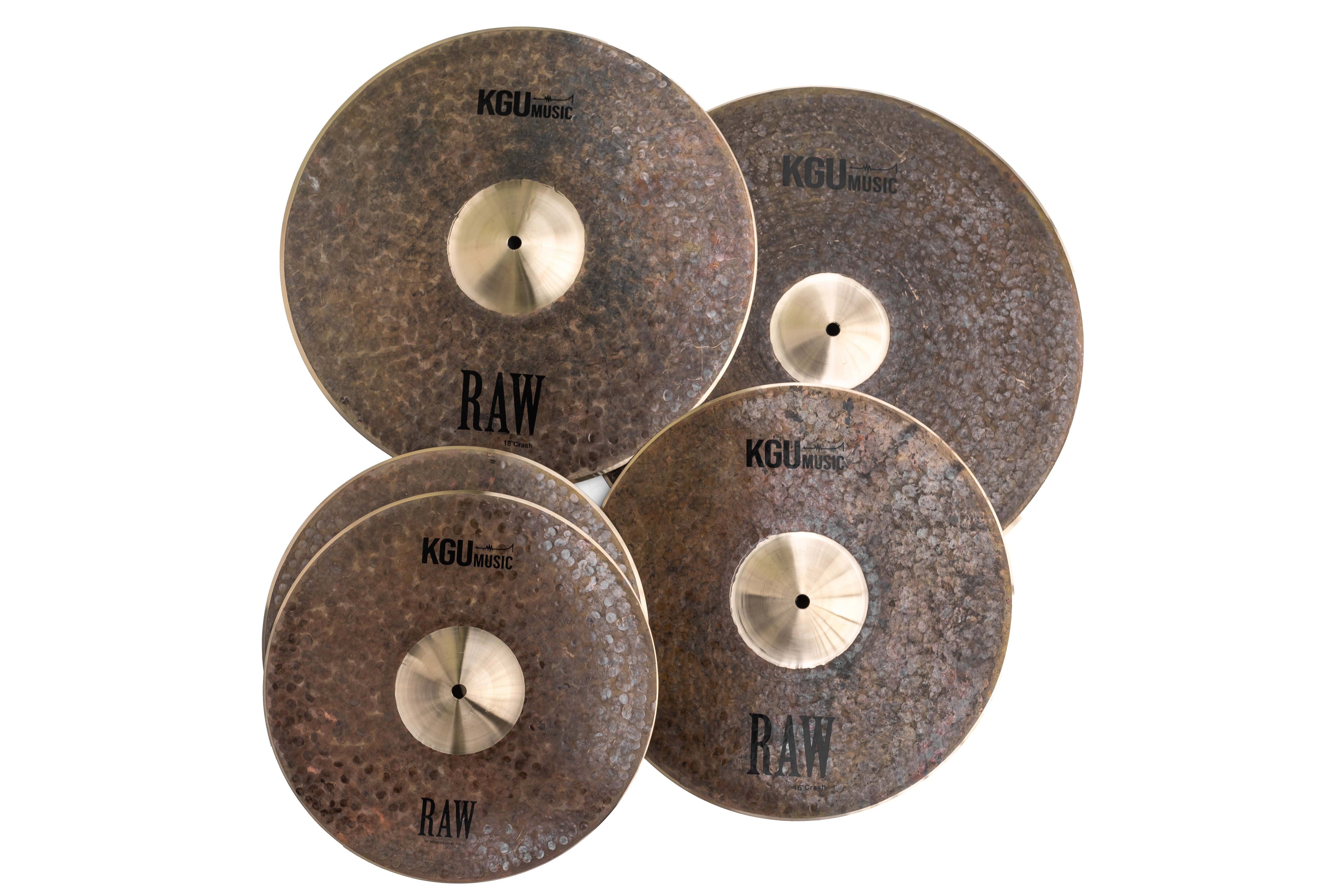 KGUmusic Raw Series Cymbals 4-Piece Set (4D1)