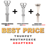T.A.F. + T.A.FH. + T.A.C. | Three mouthpiece adapters for trumpet