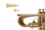 KGUmusic Ardor M2 Trumpet - Bright Finish | 133 mm Bronze Bell