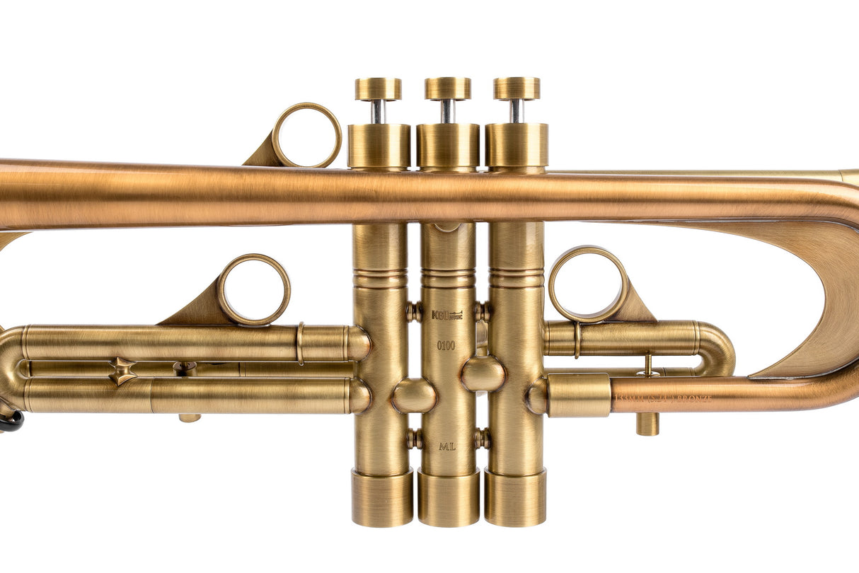 KGUmusic Ardor M2 Trumpet - Bright Finish | 133 mm Bronze Bell