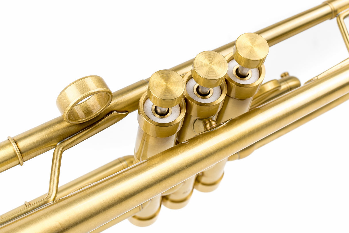 KGUmusic Capella C Trumpet |  Light Satin with Gloss Lacquer Finish