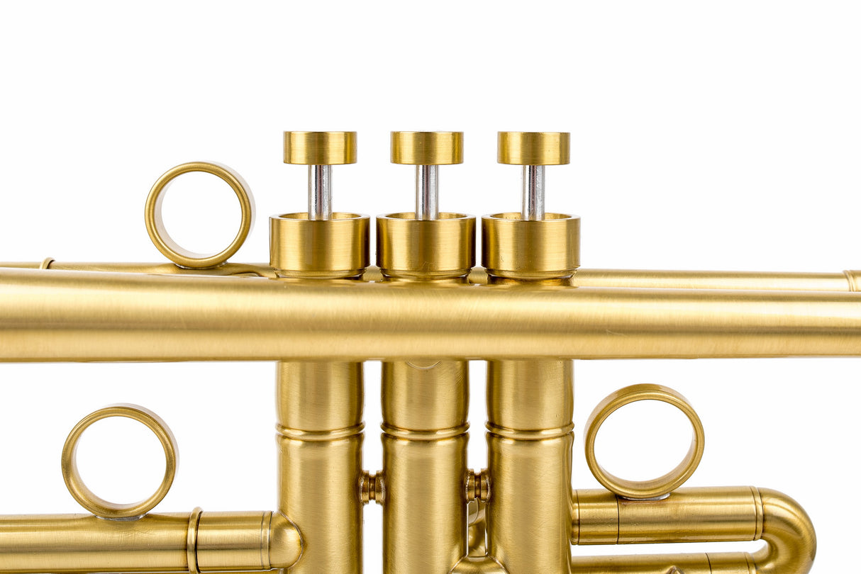 KGUmusic Capella C Trumpet |  Light Satin with Gloss Lacquer Finish