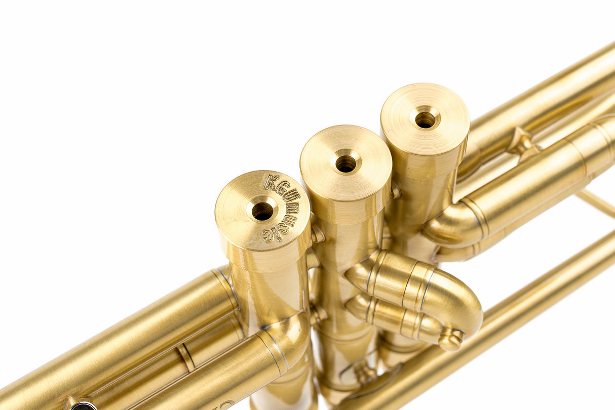 KGUmusic Capella C Trumpet |  Light Satin with Gloss Lacquer Finish