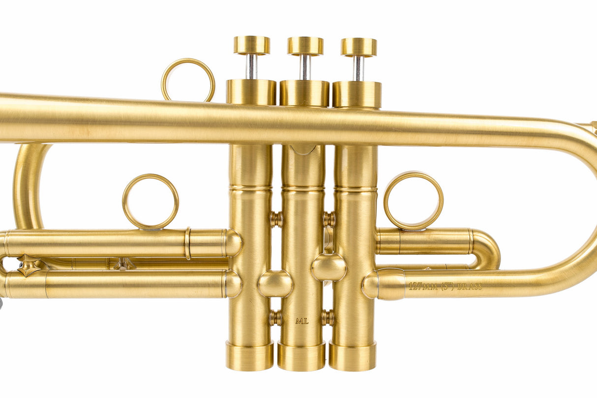 KGUmusic Capella C Trumpet |  Light Satin with Gloss Lacquer Finish