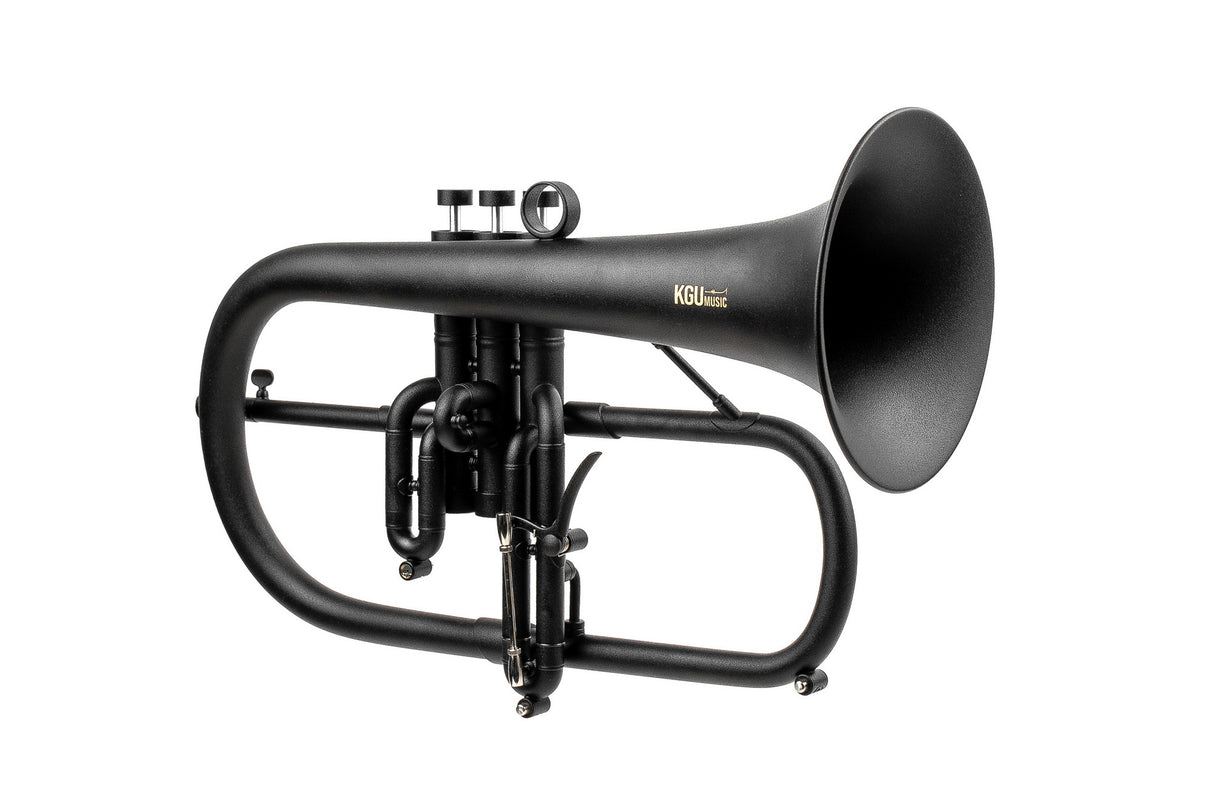 KGUmusic F1 Flugelhorn with Bronze Bell | Black Lacquer