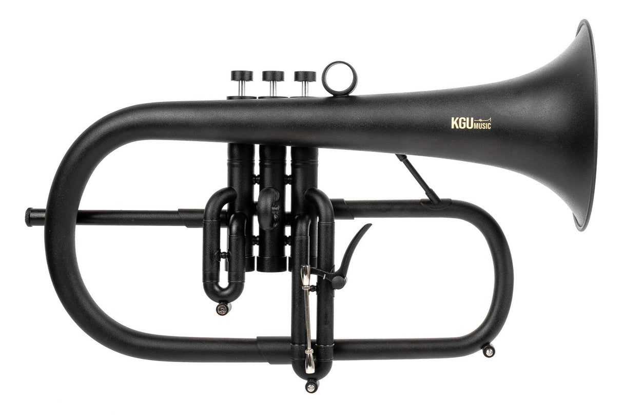 KGUmusic F1 Flugelhorn with Bronze Bell | Black Lacquer