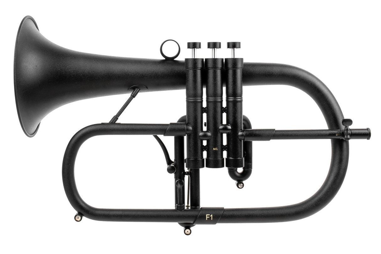 KGUmusic F1 Flugelhorn with Bronze Bell | Black Lacquer