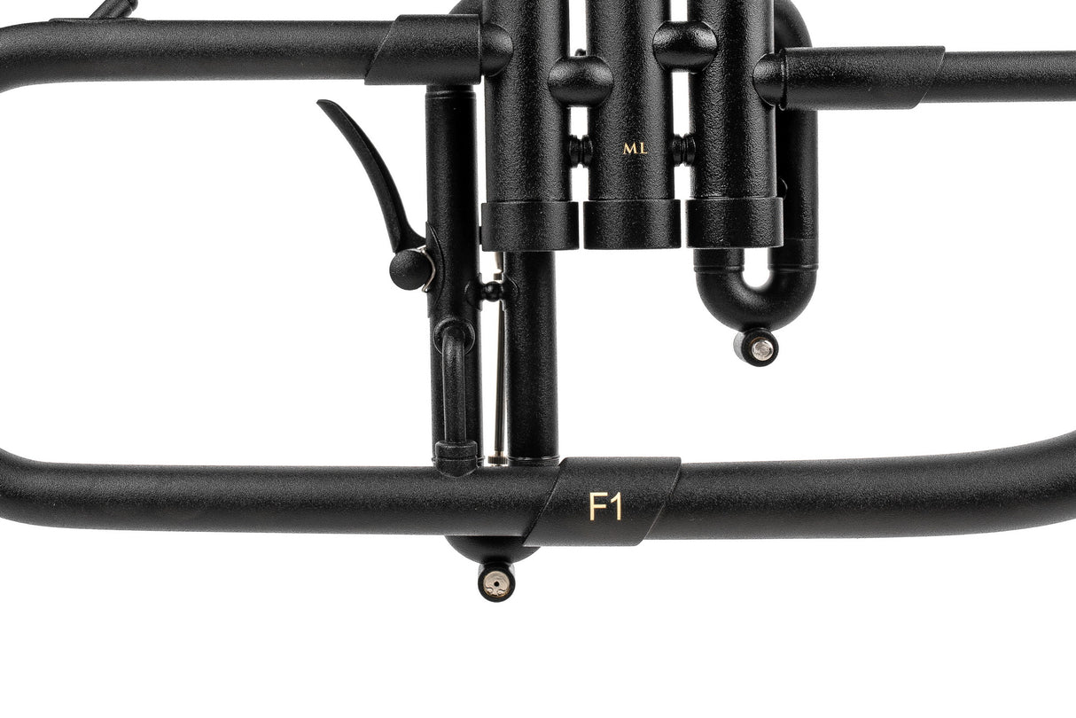 KGUmusic F1 Flugelhorn with Bronze Bell | Black Lacquer
