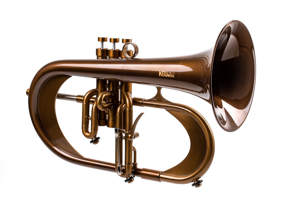 KGUmusic Handcrafted Flugelhorn | Dark Vintage Patina