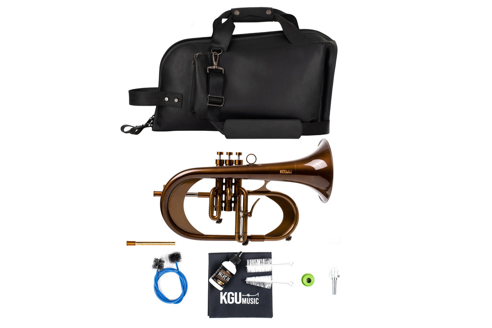 KGUmusic Handcrafted Flugelhorn | Dark Vintage Patina