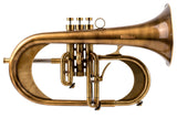 KGUmusic Handcrafted Flugelhorn | Red Brass 165 mm Bell, Dark Satin