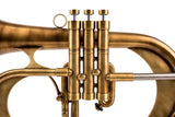 KGUmusic Handcrafted Flugelhorn | Red Brass 165 mm Bell, Dark Satin
