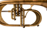 KGUmusic Handcrafted Flugelhorn | Red Brass 165 mm Bell, Dark Satin