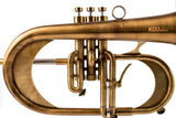 KGUmusic Handcrafted Flugelhorn | Red Brass 165 mm Bell, Dark Satin