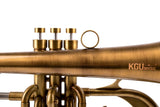 KGUmusic Handcrafted Flugelhorn | Red Brass 165 mm Bell, Dark Satin