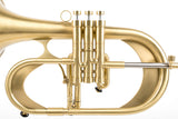 KGUmusic Handcrafted Flugelhorn | Red Brass 165 mm Bell, Light Satin