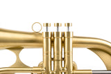 KGUmusic Handcrafted Flugelhorn | Red Brass 165 mm Bell, Light Satin