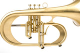KGUmusic Handcrafted Flugelhorn | Red Brass 165 mm Bell, Light Satin